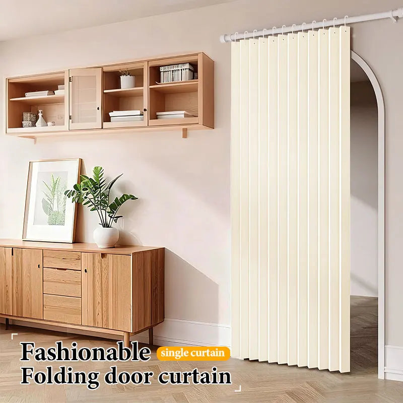 Foldable Blackout Door Curtain with Hooks