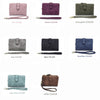 Compact Frosted Tri-Fold Wallet for Women