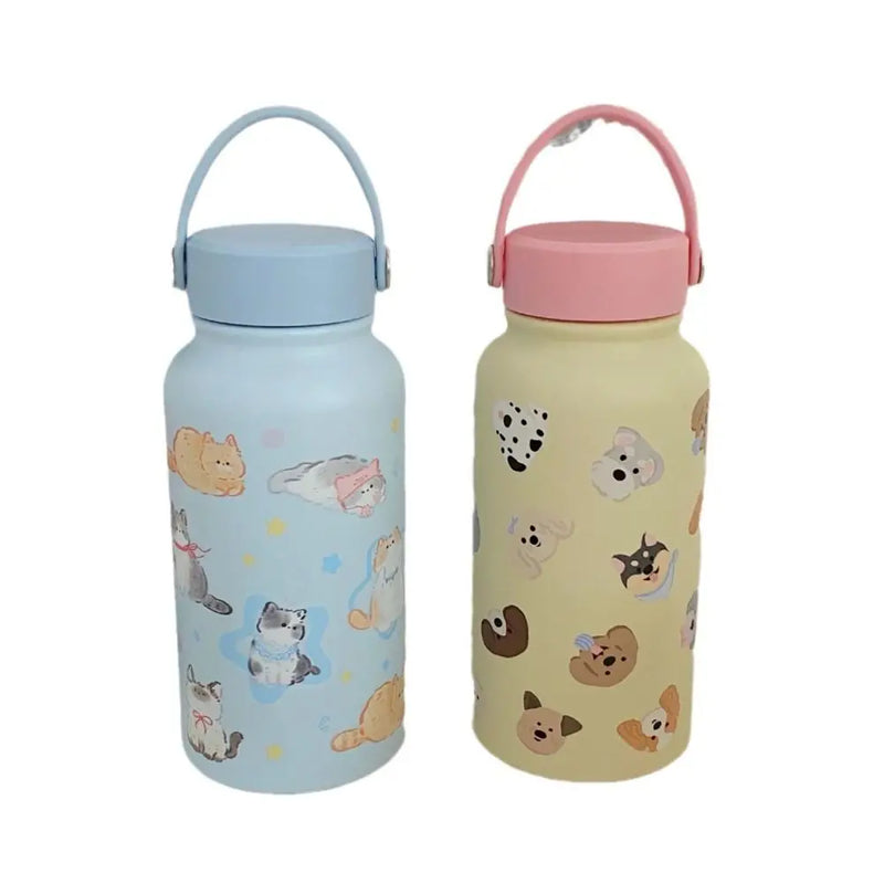 900ml Isolierflasche mit Strohhalm
