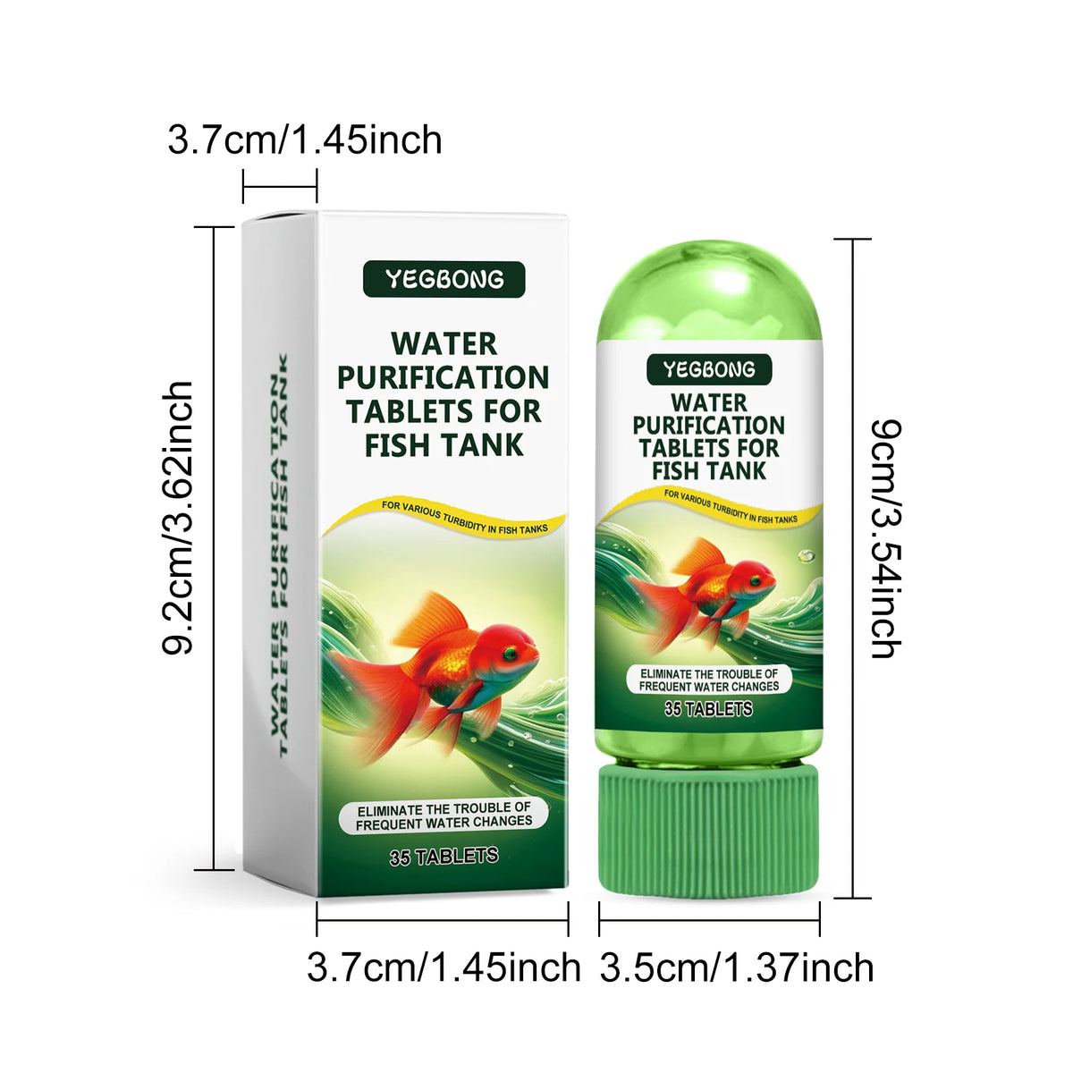 Aquarium Water Purifying Tablets for Clear, Healthy Tanks