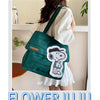 Snoopy Canvas Tote Bag with Crossbody Strap