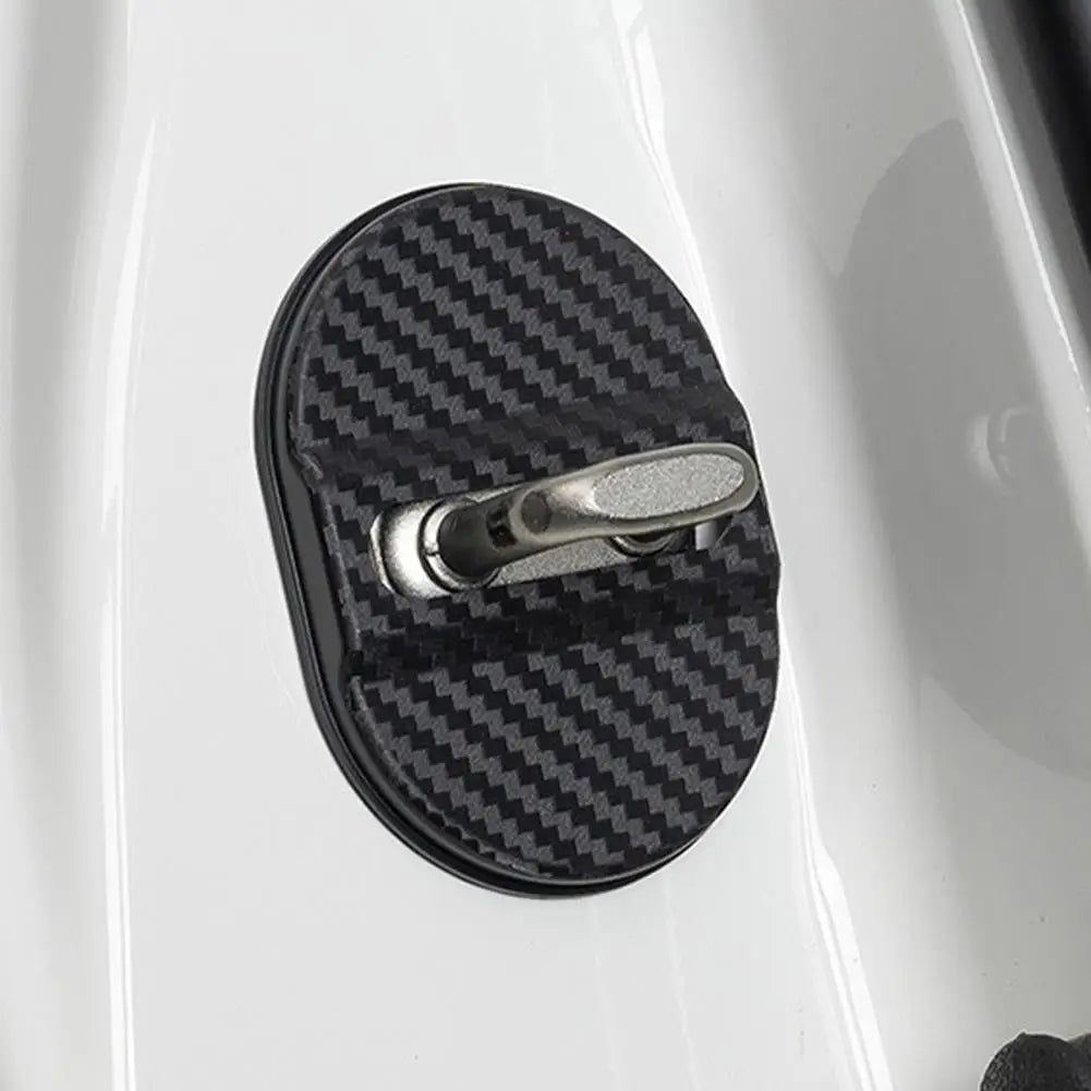 Self-Adhesive Car Door Lock Protective Covers (4-Pack)