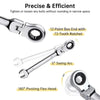 Reversible Ratchet Wrench with 180° Pivoting Head