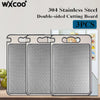 Stainless Steel Cutting Board with Measurement Guide