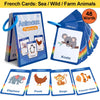 French Vocabulary Flashcards for Kids - Food, Animals, Fruits & Body Parts