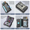 Slim RFID-Blocking Pop-Up Card Wallet with Money Clip