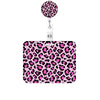 Leopard Print Retractable Badge Holder with Clip