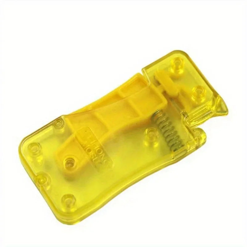 Outil de fileuse automatique jaune pour la couture et l'artisanat.