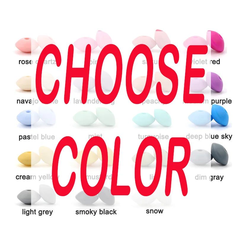 12mm Food-Grade Silicone Beads for DIY Jewelry and Crafts