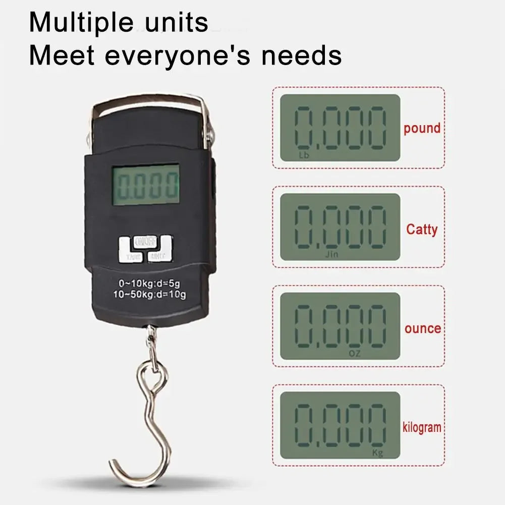 Portable Digital Hanging Scale with LCD Display