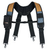 Heavy-Duty Carpenter Tool Belt with Suspenders and Pouch Set