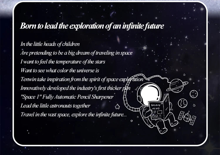 Astronaut Electric Pencil Sharpener with USB-C Charging