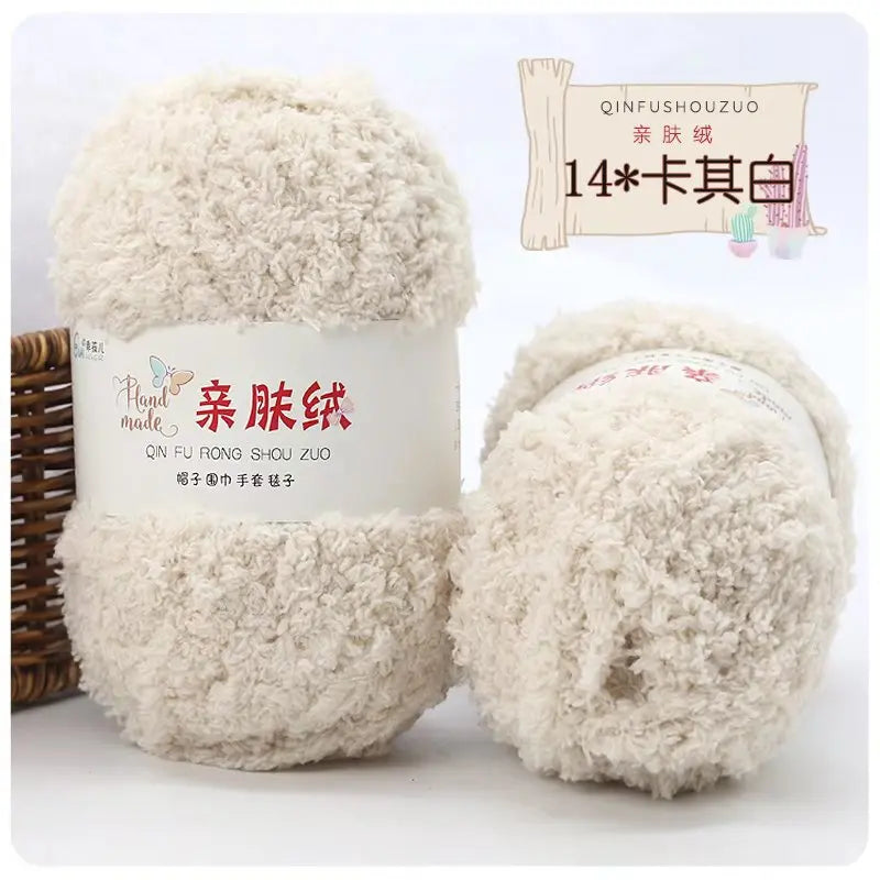 Soft Chenille Yarn for Knitting and Crochet Projects