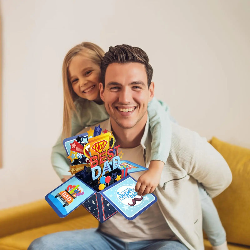 3D Pop-Up Father's Day Card with Envelope