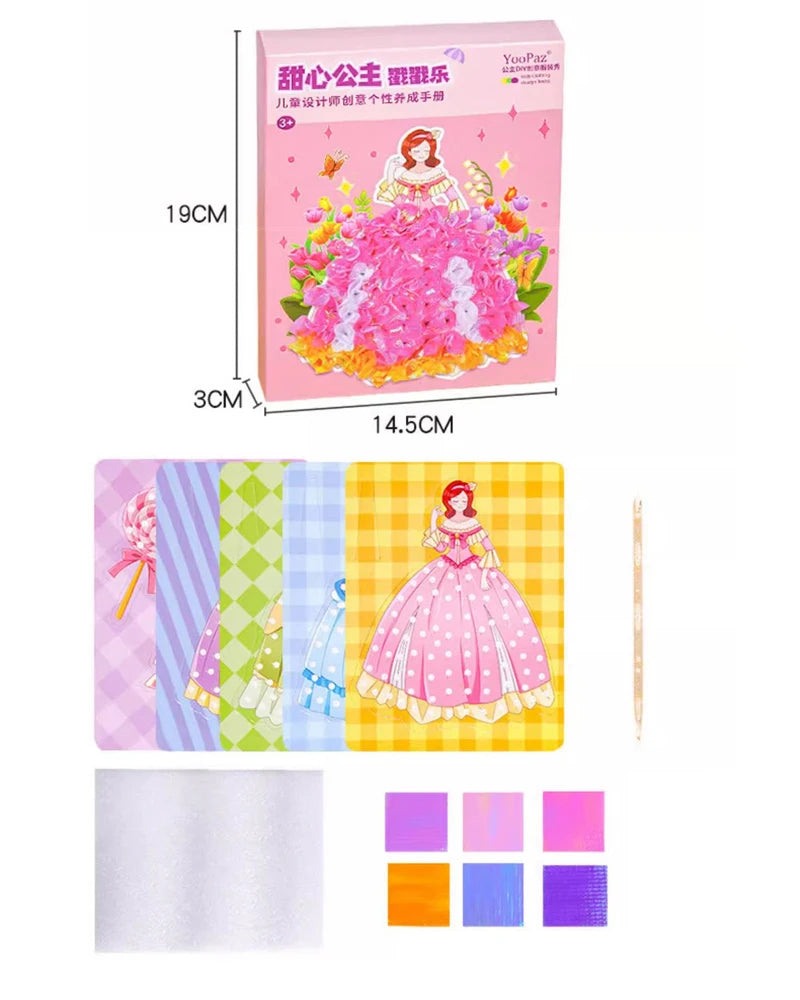 Rainbow Paper Puncture Painting Craft Kit for Kids