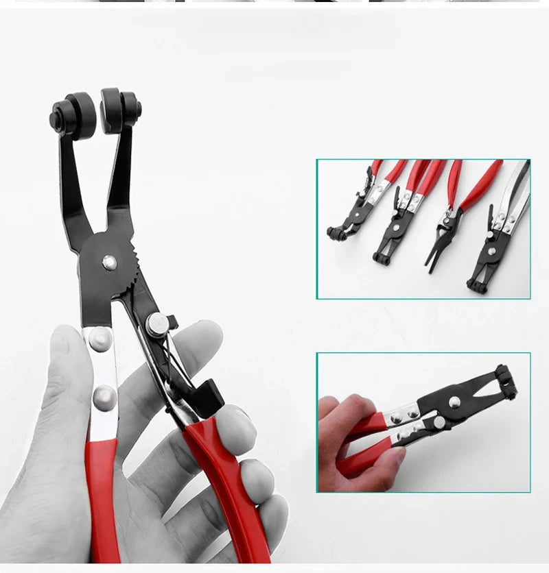 Flexible Long Reach Hose Clamp Pliers Set