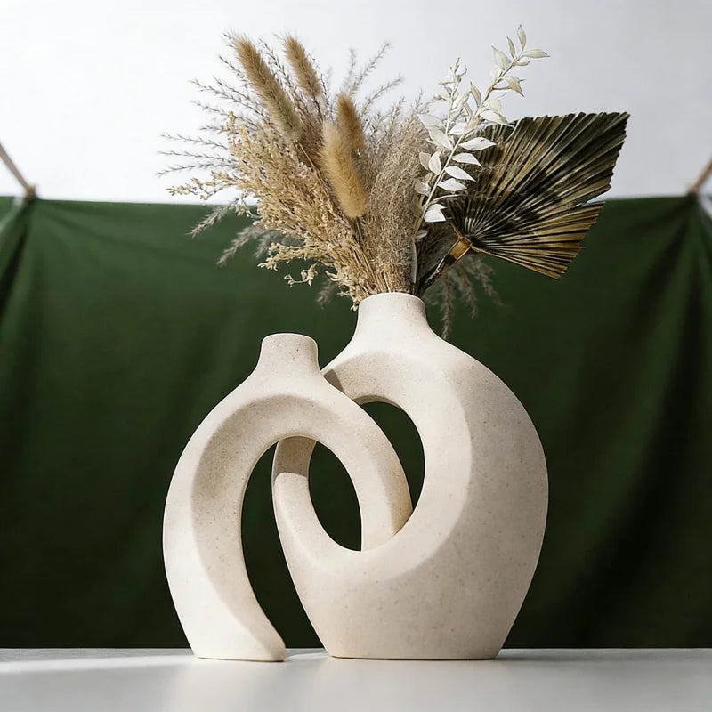 Modern Minimalist Resin Vase Set