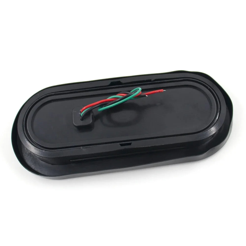 2-Pack 12V/24V LED Oval Tail Light for Trucks and Trailers
