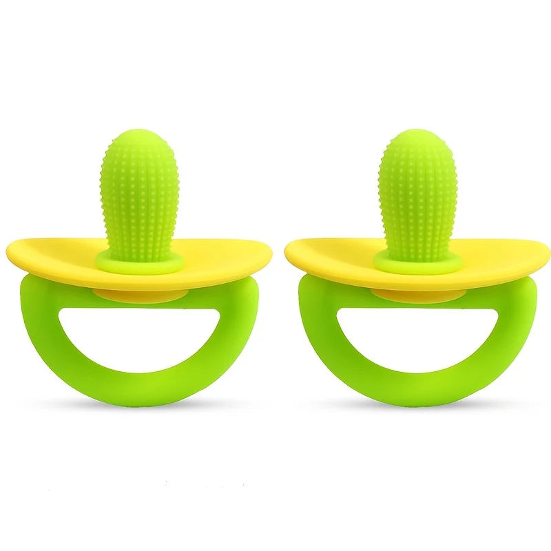 Silicone Teether Ring with Massage Dots for Soothing Gums