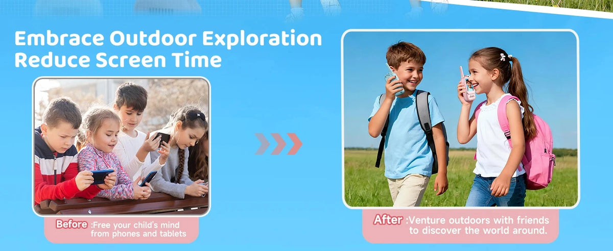 Kids Video Walkie-Talkies with Screen, Two-Way Communication