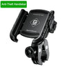 Black Anti-Theft Handlebar mount for motorcycles or bikes with a quick and secure mechanism.