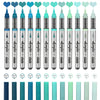12-Piece Acrylic Paint Marker Set with Brush Tips