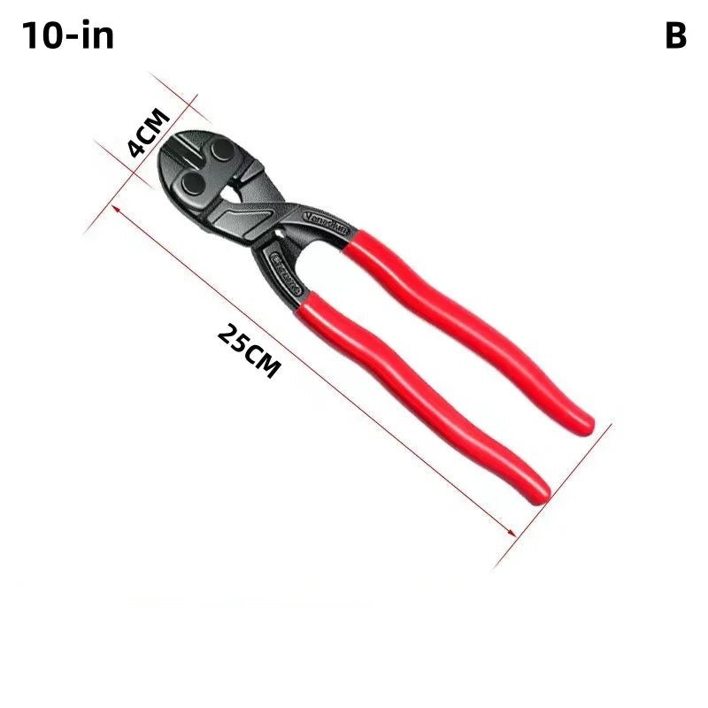 Heavy-Duty Bolt Cutter with Spring-Loaded Handles