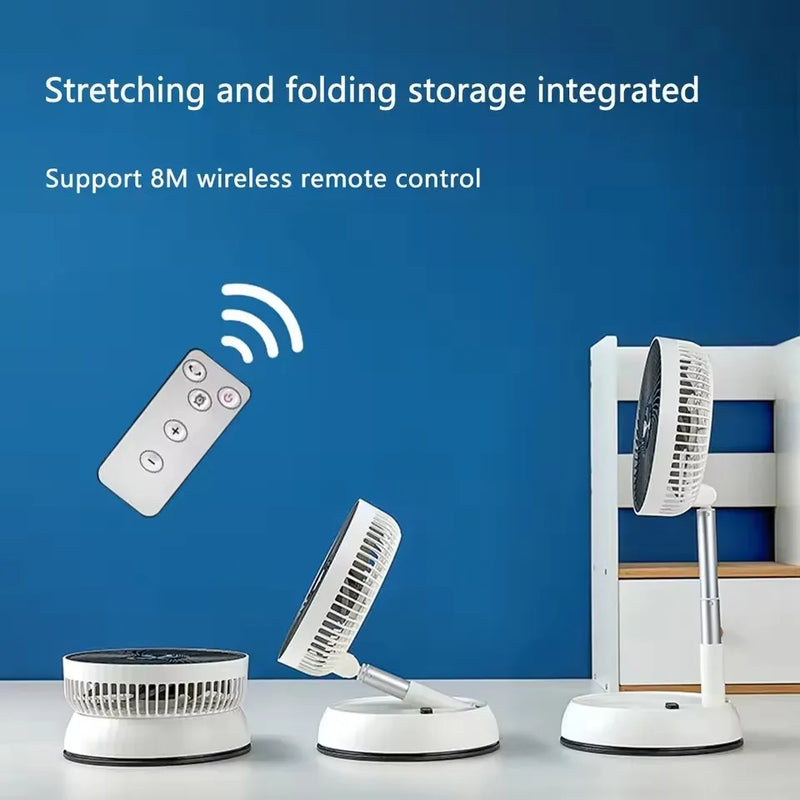 Portable Rechargeable Standing Fan with Remote Control