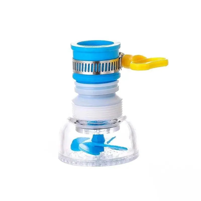 Blaues und gelbes Küchenarmatur-Erweiterer mit Anti-Spritz-Aerator