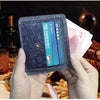 Handcrafted Cowhide Leather Card Wallet with Coin Pocket