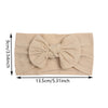 Baby Girl Cotton Headbands with Bows (Set of 3, 4, 6, or 12)