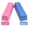 Two blocks of pink and blue cotton polishing wheels for angle grinders, labeled for coarse and fine polishing.