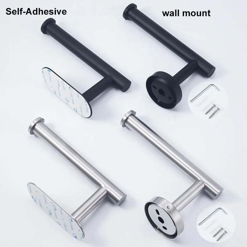 Stainless Steel Self-Adhesive Toilet Paper Holder
