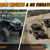 Various off-road vehicles, including a Can-Am Maverick X3, are shown in climbing, dirt, chasing, and descending contexts.