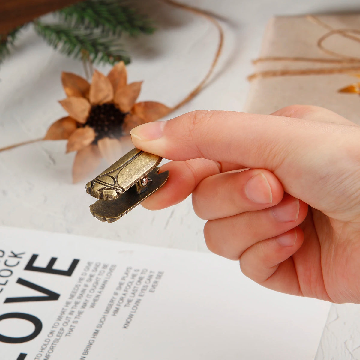Decorative Metal Binder Clips for Documents