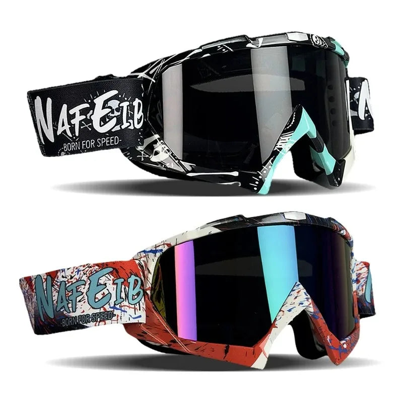 Motocross Goggles with Clear Anti-Fog Lens