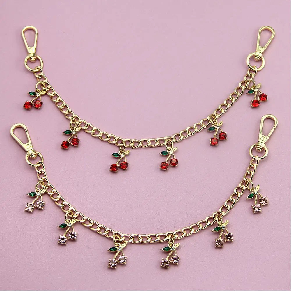 Cherry Charm Bag Chain with Pendant