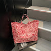 Leopard Print PVC Large Tote Bag