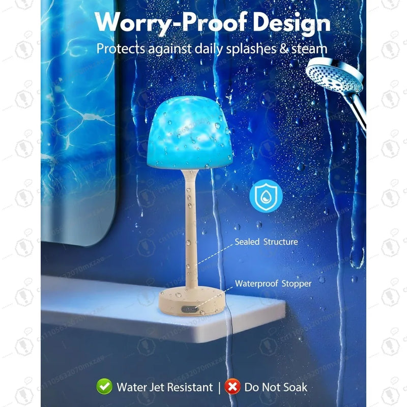 Ocean Wave Projection Shower Light
