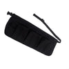 Black heavy-duty tool apron with twelve pockets for gardening and work