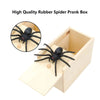 Wooden Surprise Prank Box with Jumping Spider