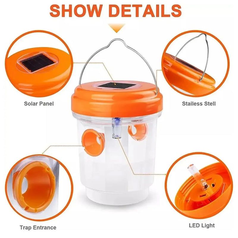 Solar-Powered Insect Trap with UV Light