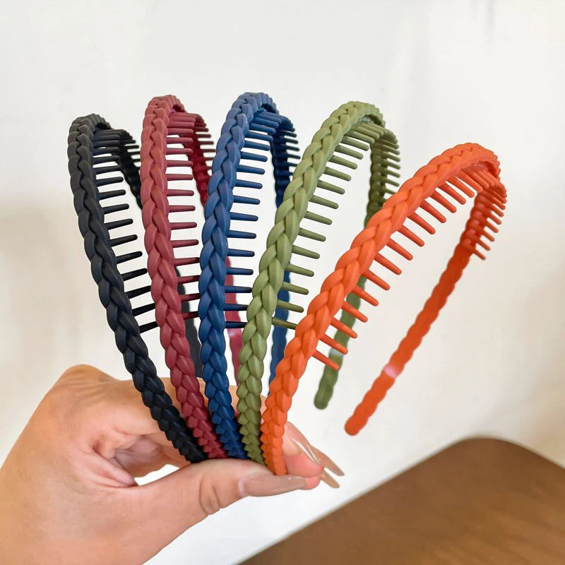 Non-Slip Resin Hair Bands - Set of 5