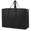 A black extra-large waterproof moving and storage bag with carrying handles.