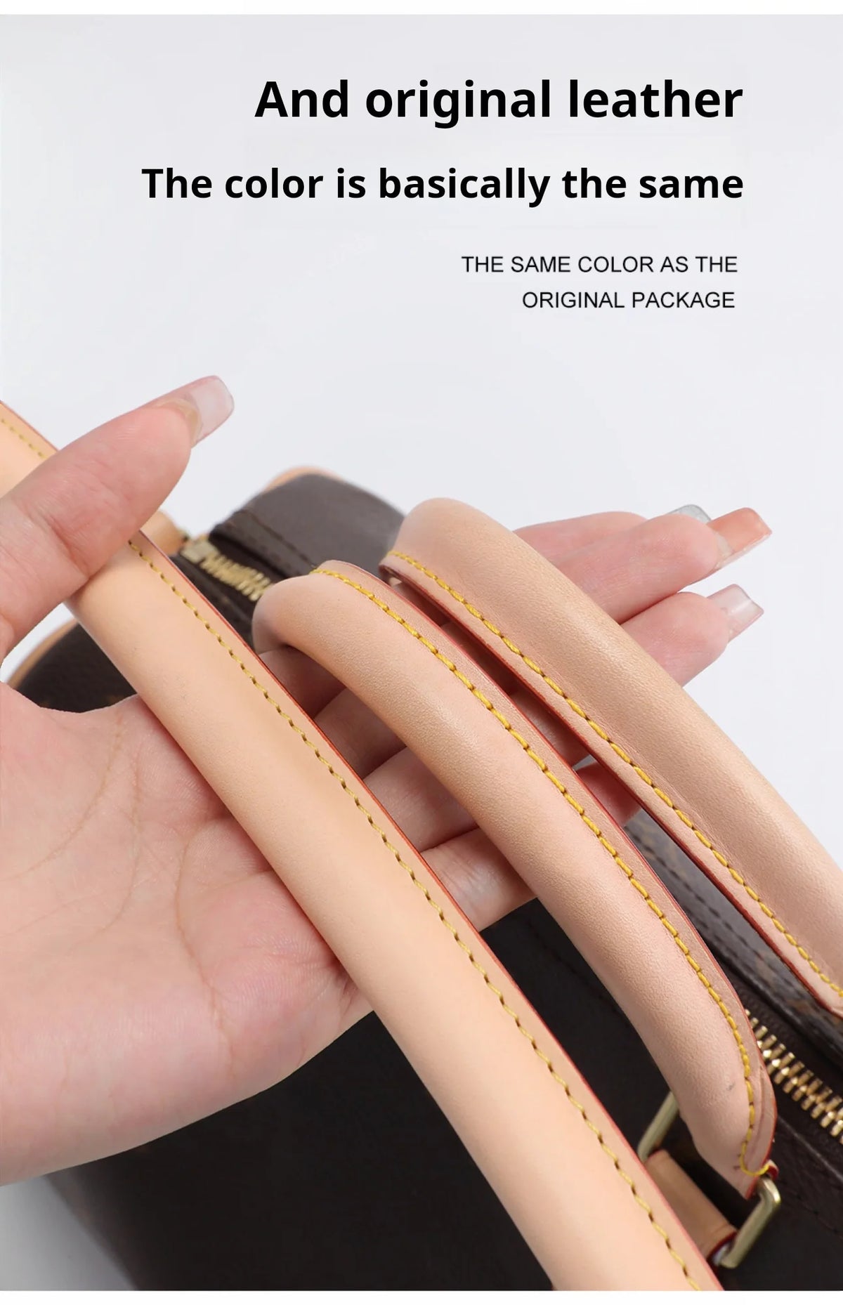 Genuine Leather Bag Strap for Classic Handbags