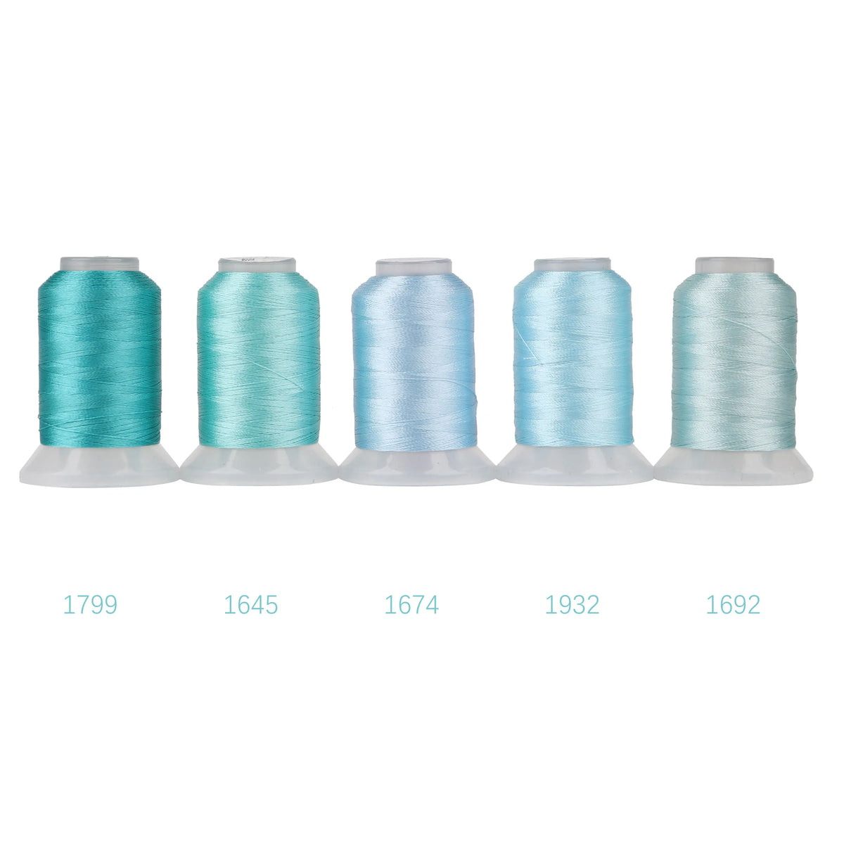 80-Color Polyester Embroidery Thread Collection – 500m Spools