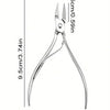 Stainless Steel Cuticle Nipper & Pusher Set for Precision Nail Care