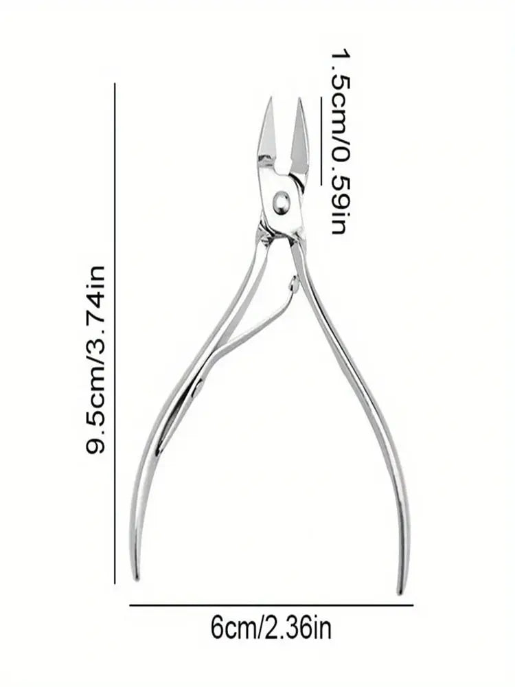 Stainless Steel Cuticle Nipper & Pusher Set for Precision Nail Care