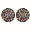 Vintage Mandala Silicone Cup Holder Coasters (Set of 2)