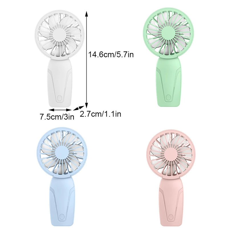 Pocket-Sized USB Rechargeable Handheld Fan